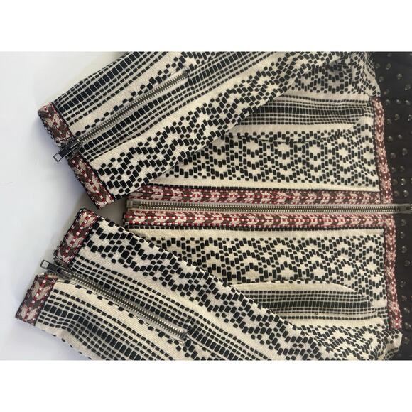 TulaRosa Studded Embroidered Front Zip Womens Small Jacket Art To Wear #6417 - Picture 11 of 16